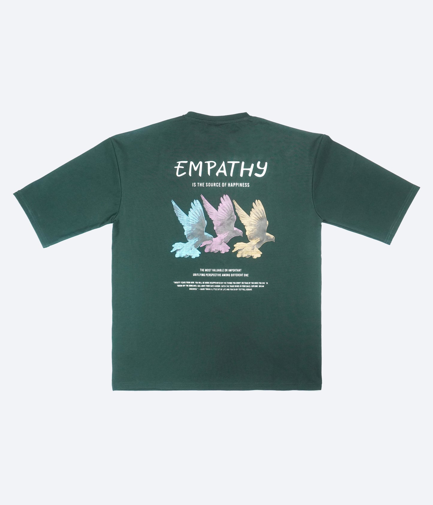 Forest Green Graphic T Shirt For Men