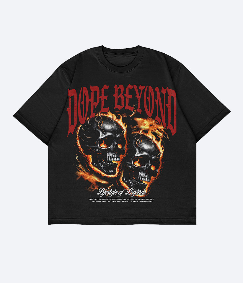 Skull Graphic Tee Black