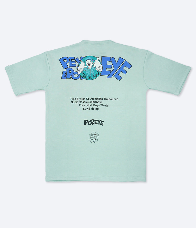 Popeye Graphic Tee – Pale Seafoam Green