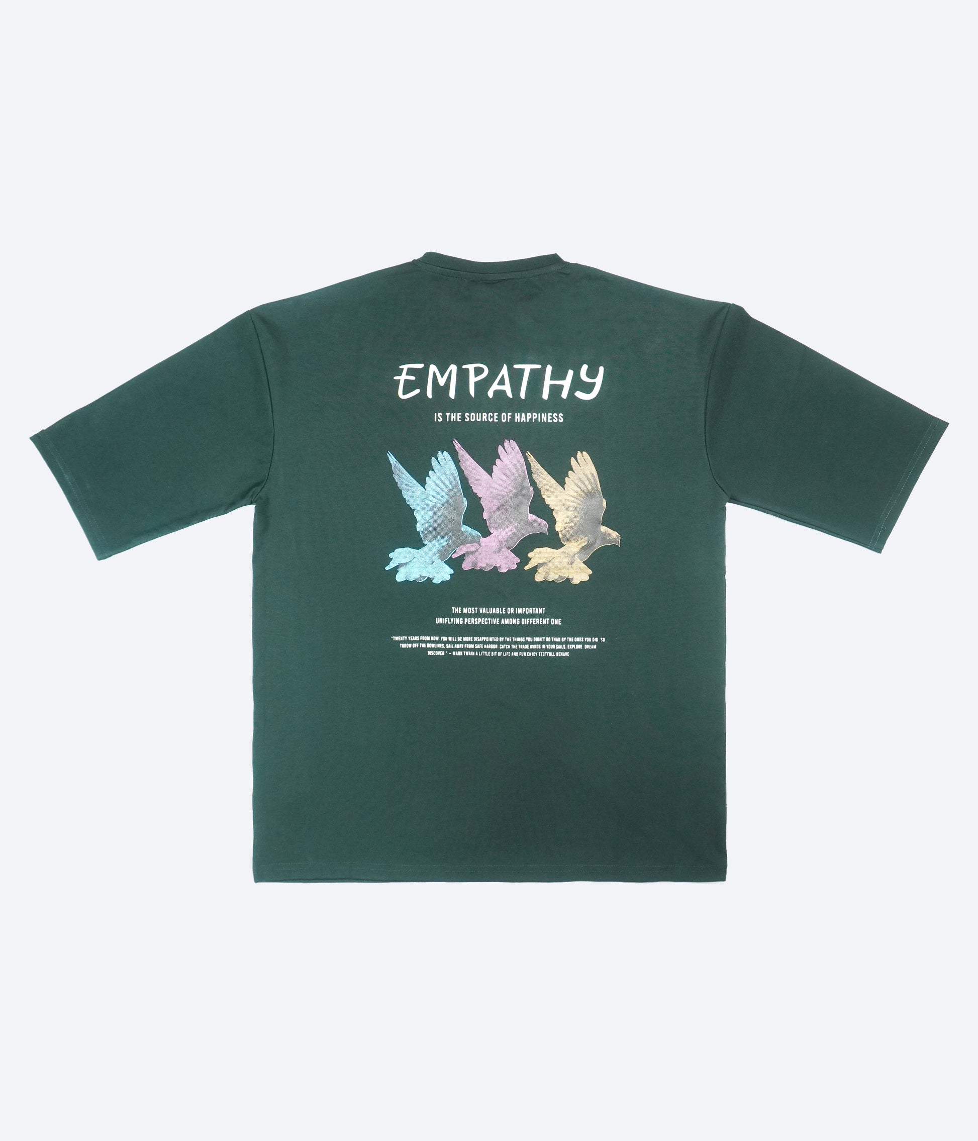 Forest Green Graphic T Shirt For Men