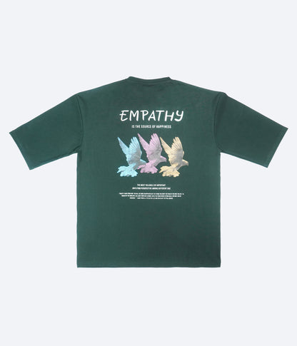 Forest Green Graphic T Shirt For Men