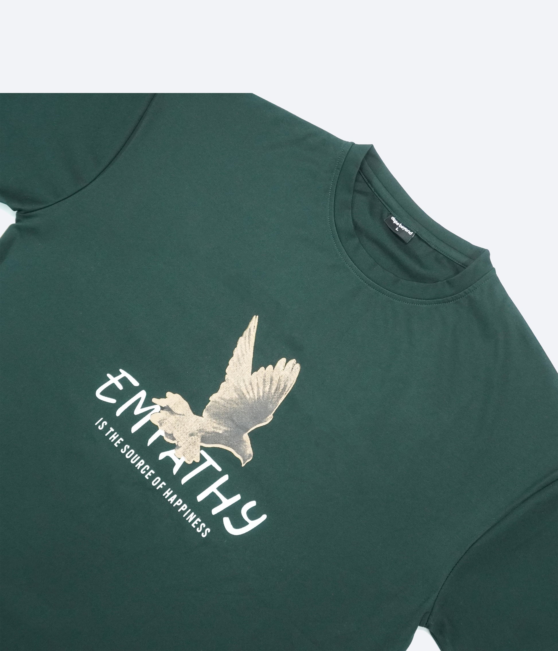 Forest Green Graphic T Shirt For Men