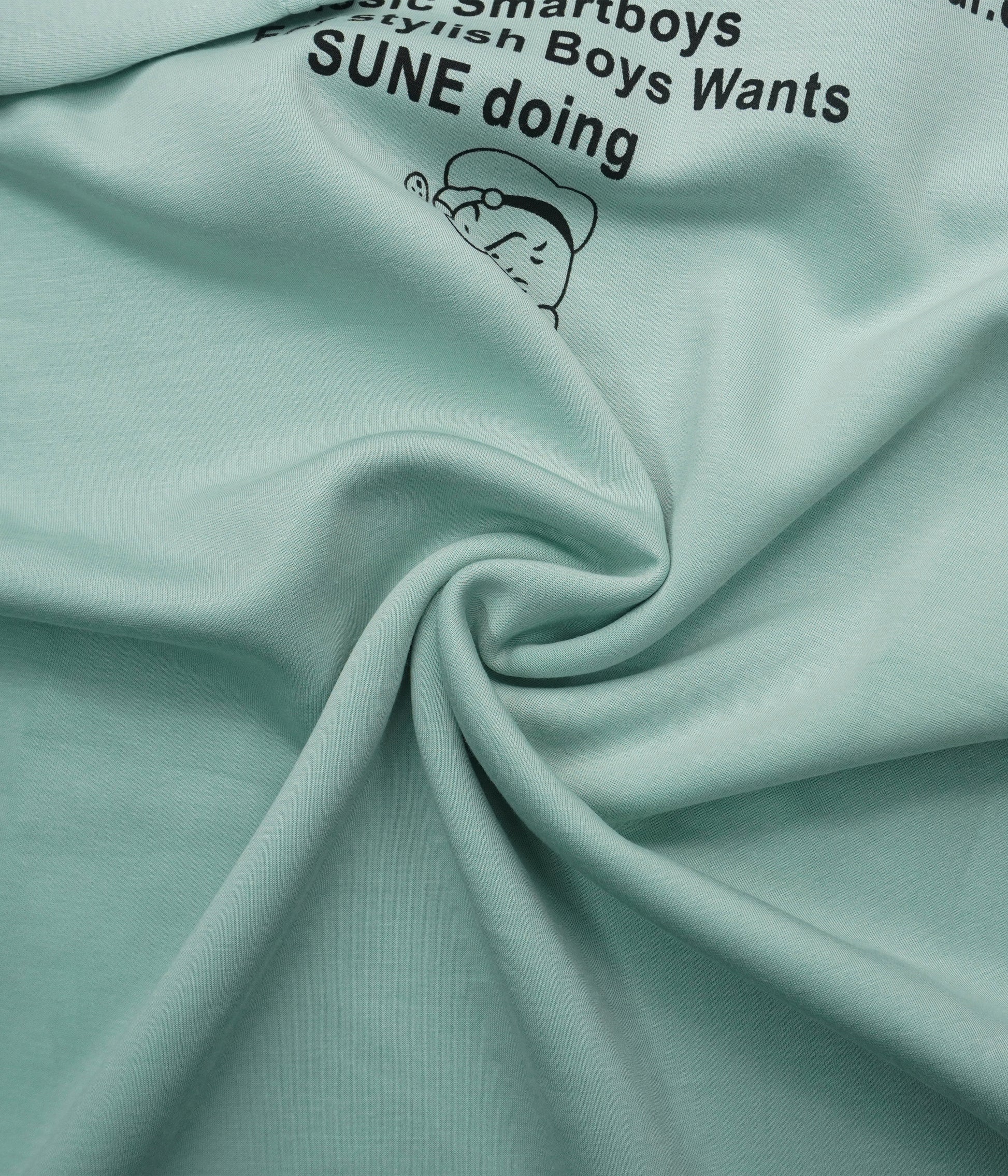 Pale Seafoam Green Graphic T Shirts For Mens