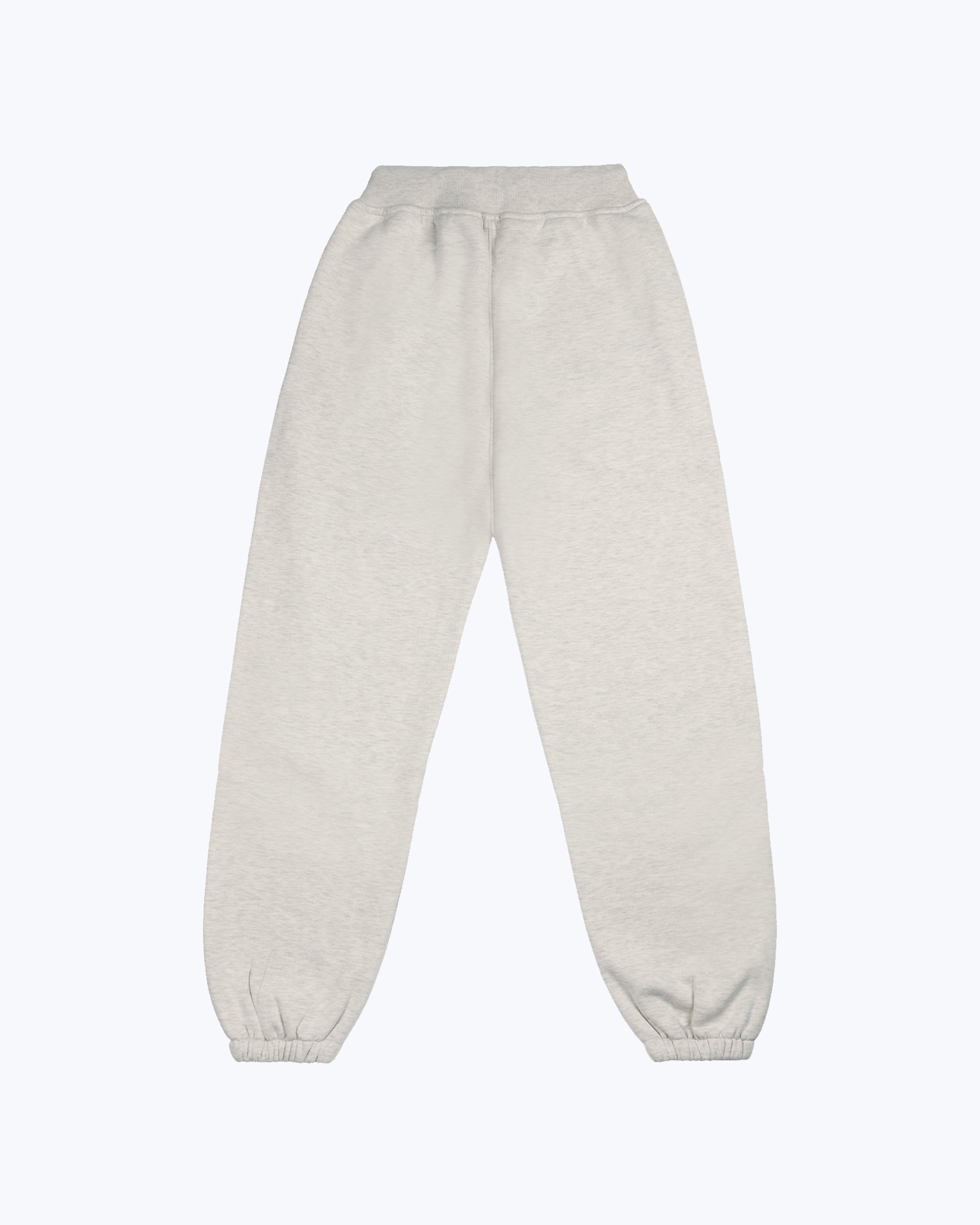Dope Beyond heavyweight ecru melange jogger pants back view, streetwear style