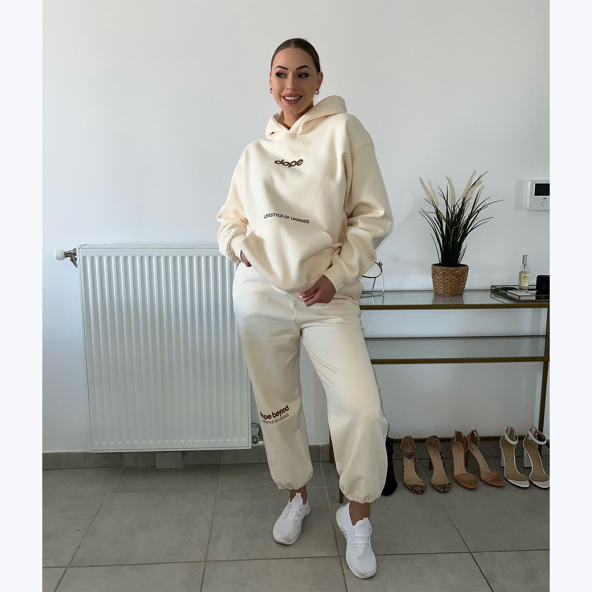 Legends Oversized Co-ord Set– Beige