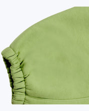 Mint green Signature heavyweight joggers by Dope Beyond – close-up of the ribbed ankle cuff