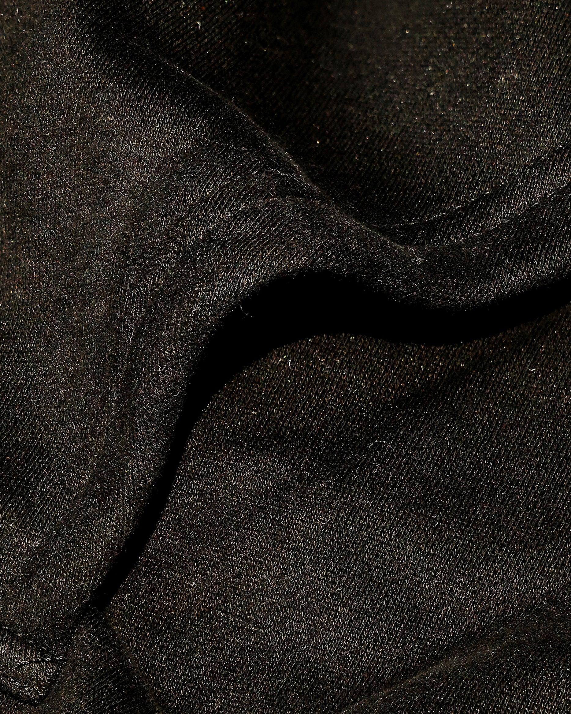 Close-up texture of Dope Beyond heavyweight black streetwear hoodie fabric detail