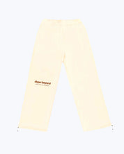 dopebeyond beige sweatpants with logo and 'Lifestyle of Legends' text, streetwear apparel