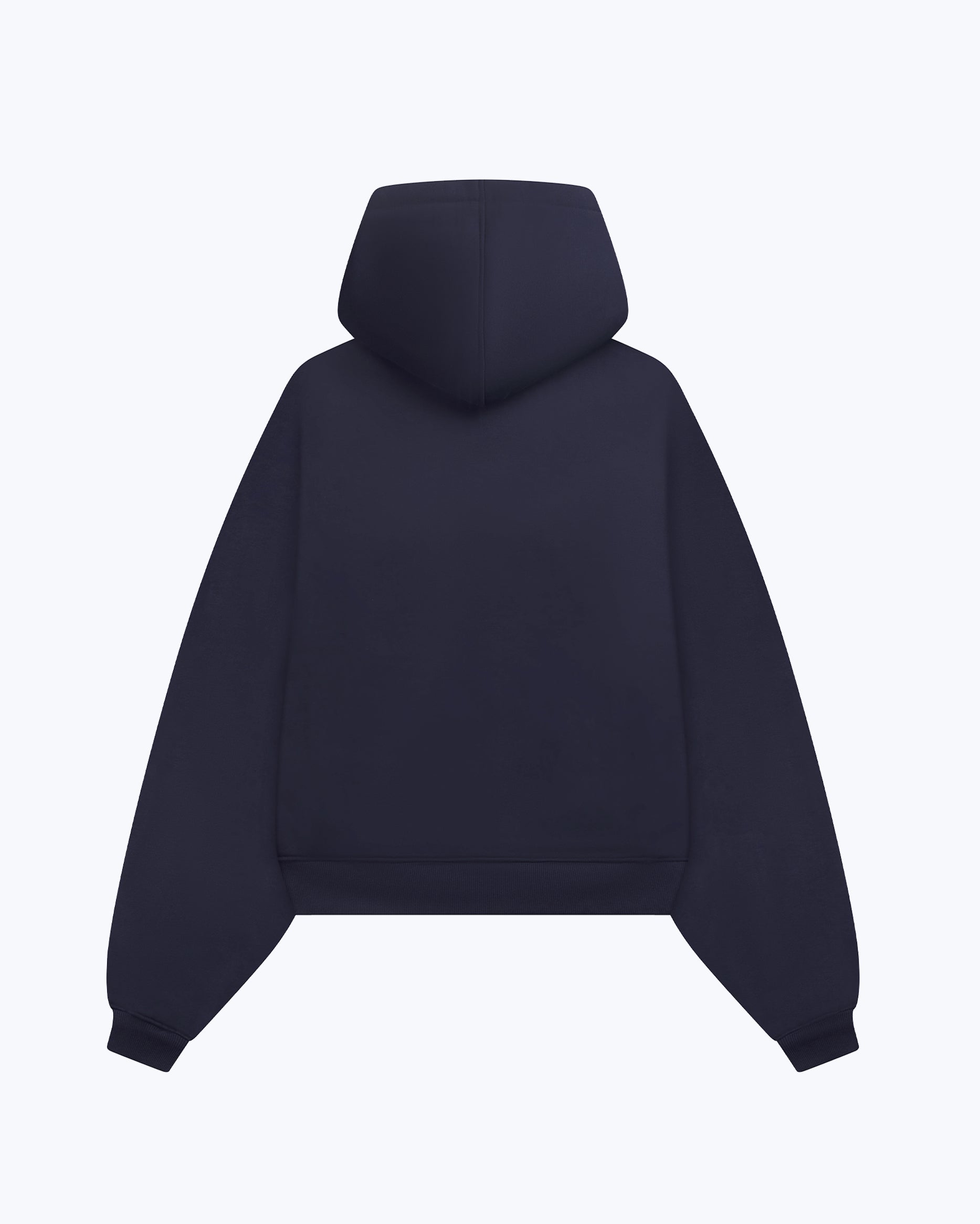 Dope Beyond heavyweight hot pink hoodie, back view, streetwear, minimalist design