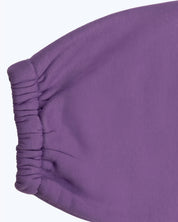 Lavender Signature heavyweight joggers by Dope Beyond – close-up of the elastic ankle cuff