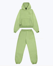 Green heavyweight corduroy hoodie and jogger set from dopebeyond streetwear collection