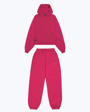 Dope Beyond green heavyweight cordset featuring hoodie and joggers, front detail view