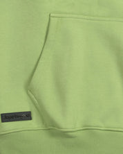 dopebeyond green heavyweight streetwear hoodie front pocket and logo patch detail