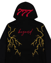 Signature 777 Lightning Graphic Heavyweight Hoodie – Black