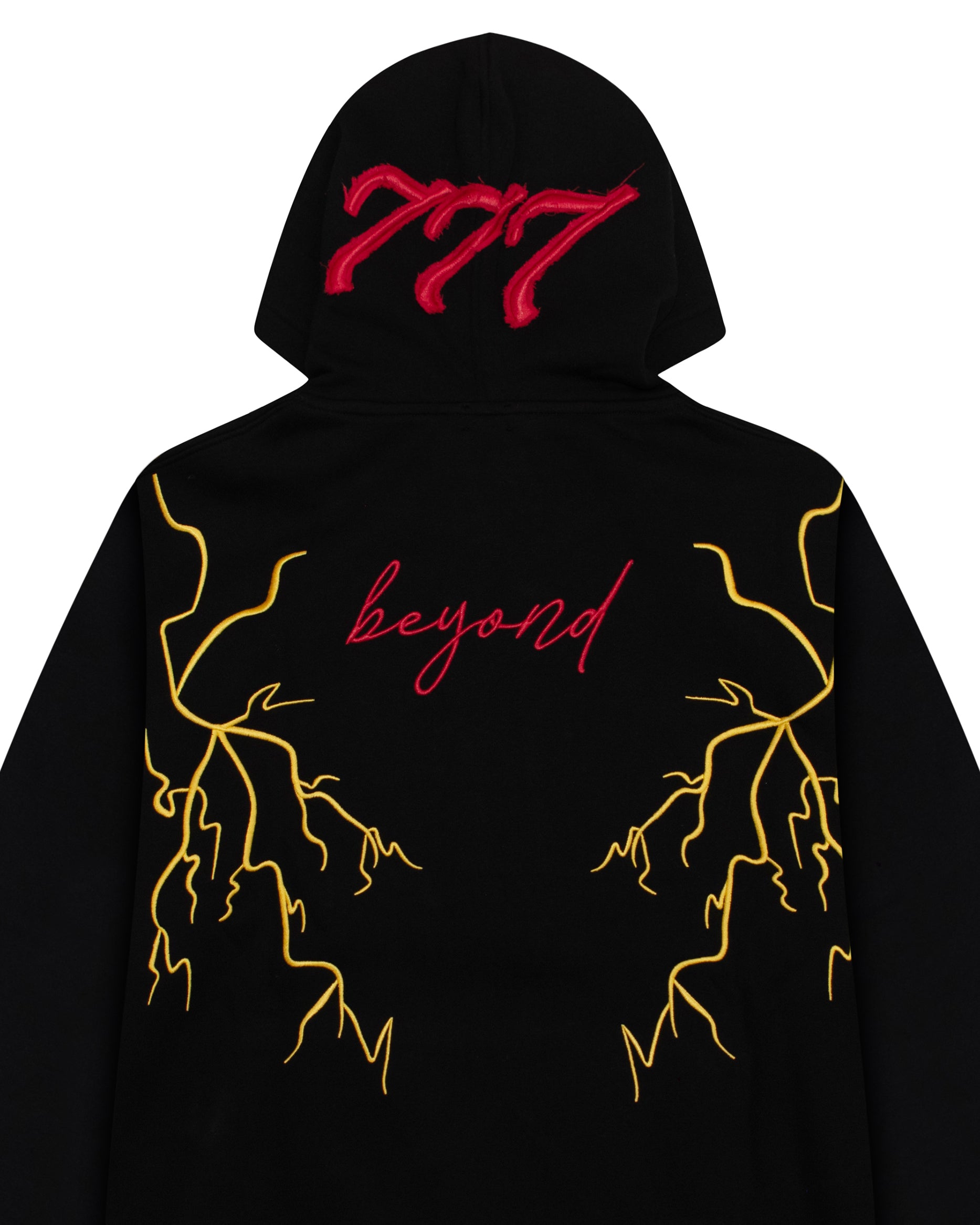 Signature 777 Lightning Graphic Heavyweight Hoodie – Black