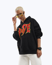 Black 777 lightning graphic heavyweight hoodie by Dope Beyond streetwear