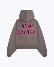 Grey 11:11 angel number hoodie by Dope Beyond, oversized streetwear fit