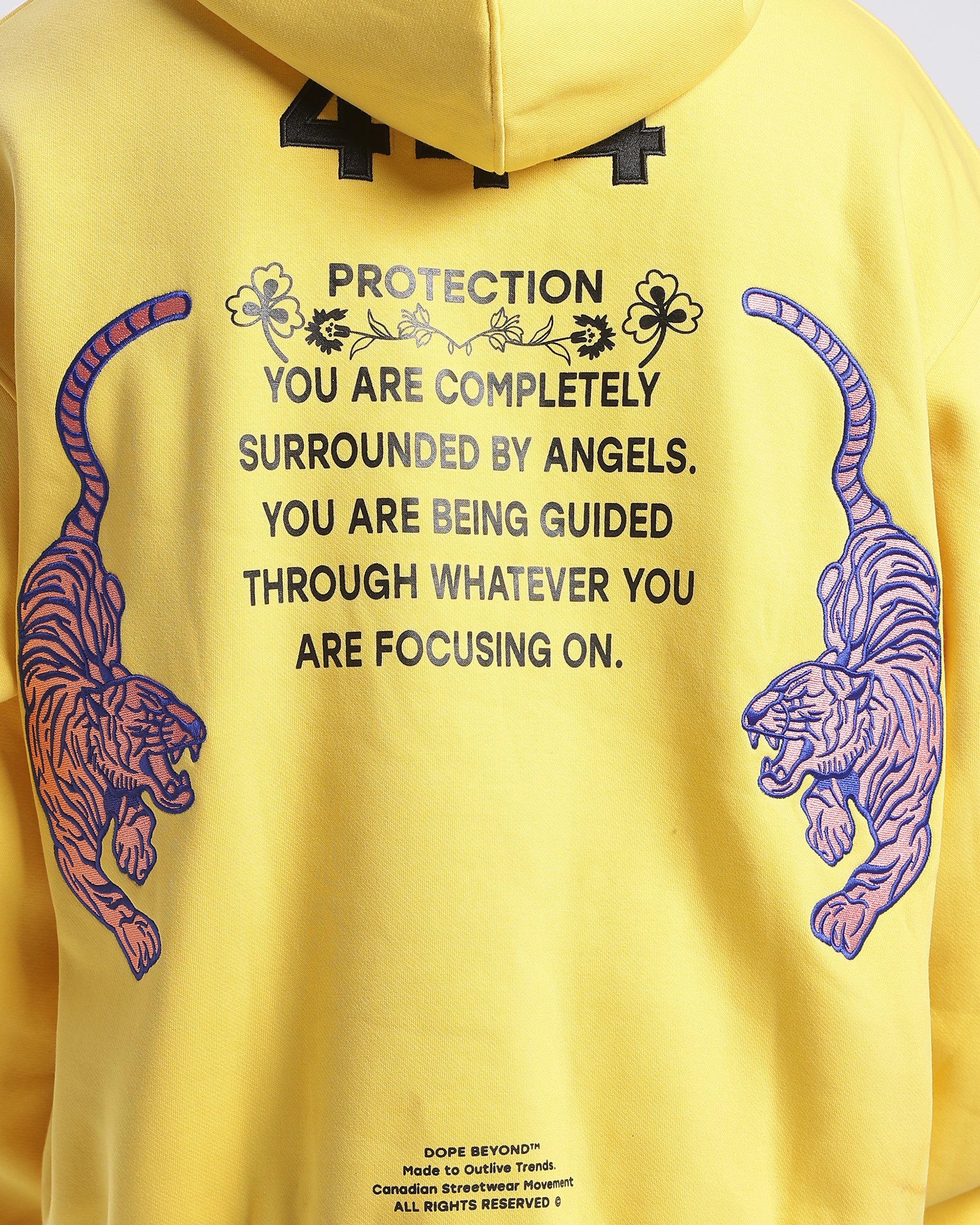Signature 444 Heavyweight Hoodie – Yellow