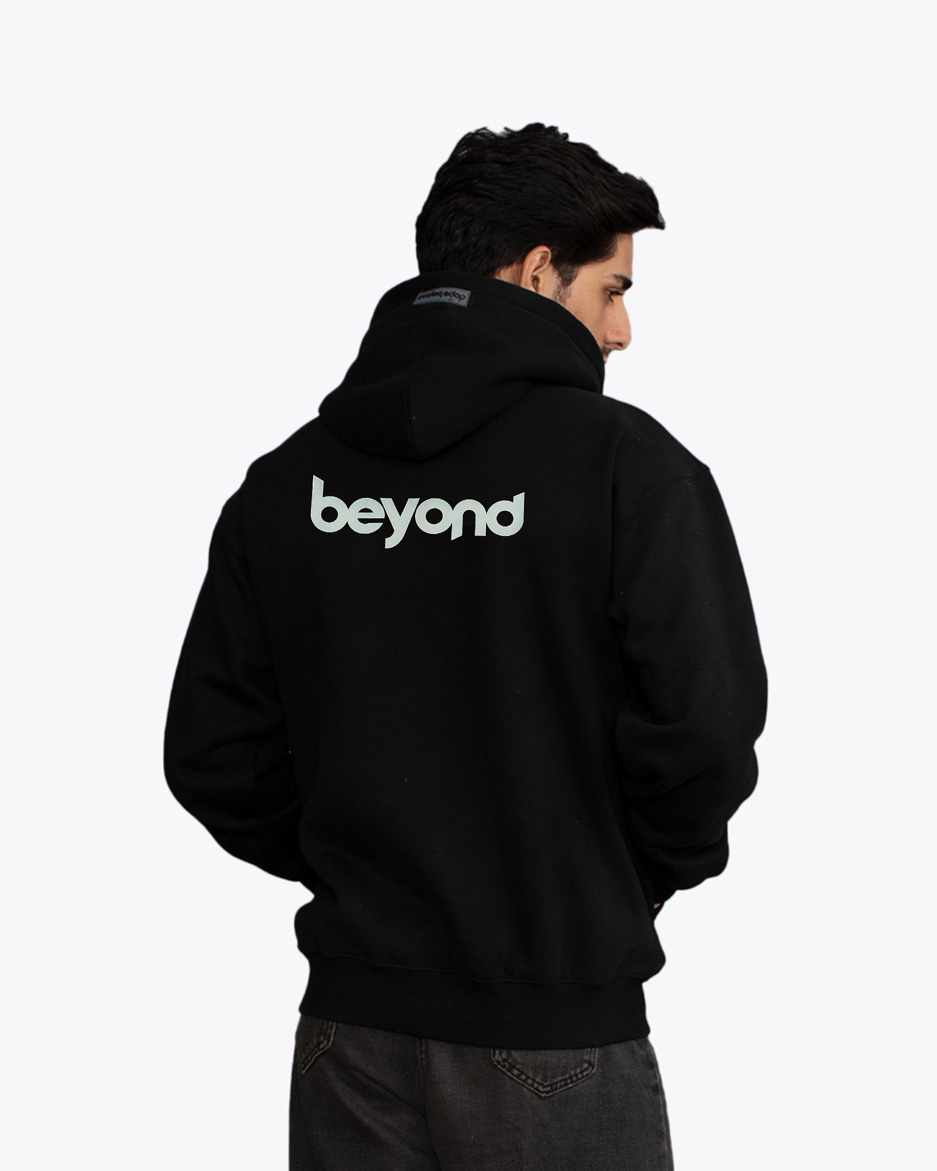 Legends Series Oversized Hoodie – Jet Black