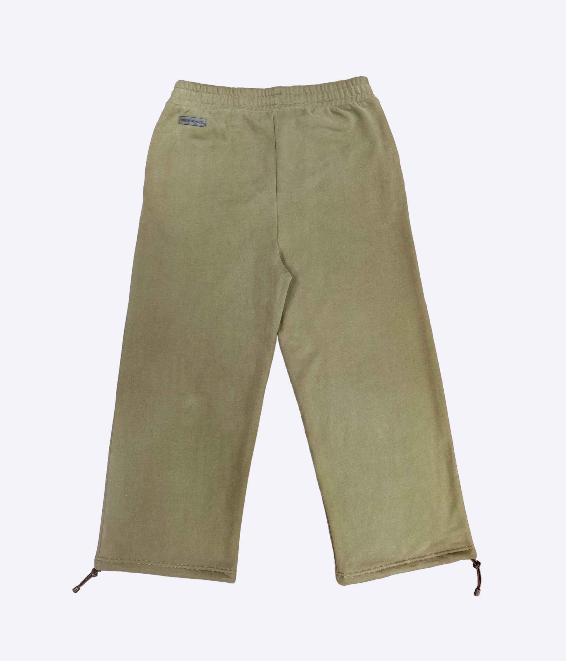 dopebeyond Lifestyle of Legends Pant- Olive Green with elastic waistband and adjustable ankle ties