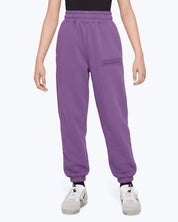 Lavender Signature heavyweight joggers by Dope Beyond – close-up front view on female model