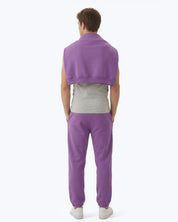 Lavender Signature heavyweight joggers by Dope Beyond – back view on male model