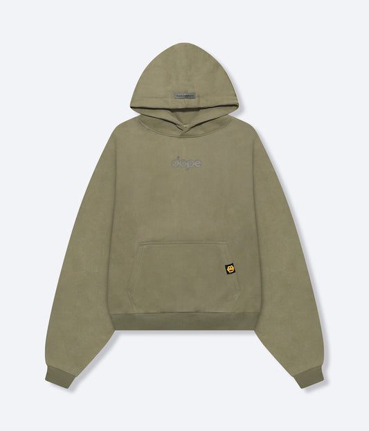 Lifestyle of Legends Hoodie - Olive Green by dopebeyond with front pocket and subtle logo embroidery