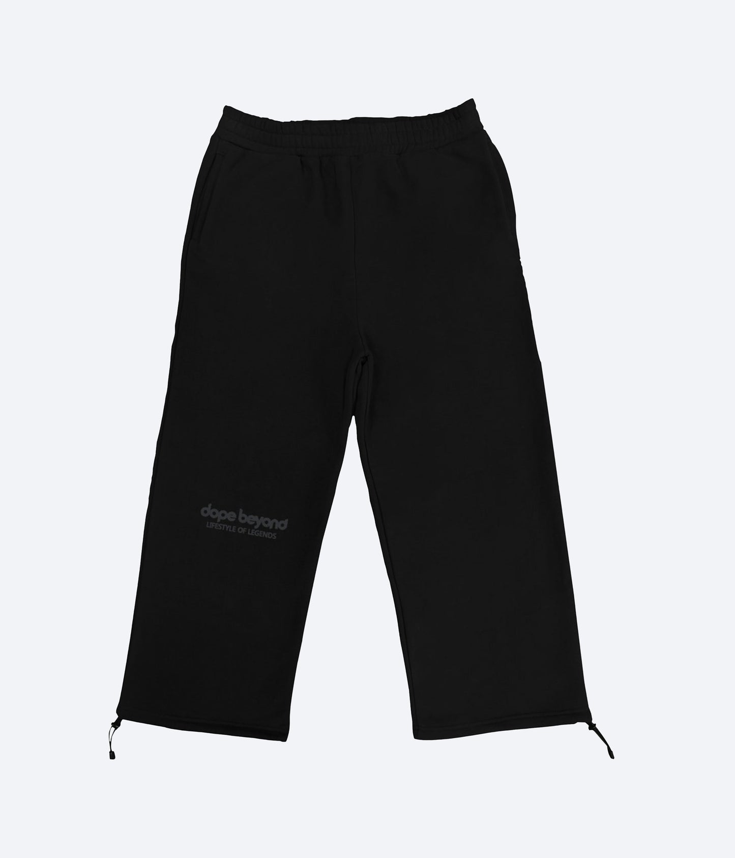 Lifestyle of Legends Pant- Black by dopebeyond relaxed fit black casual pants with adjustable drawstrings