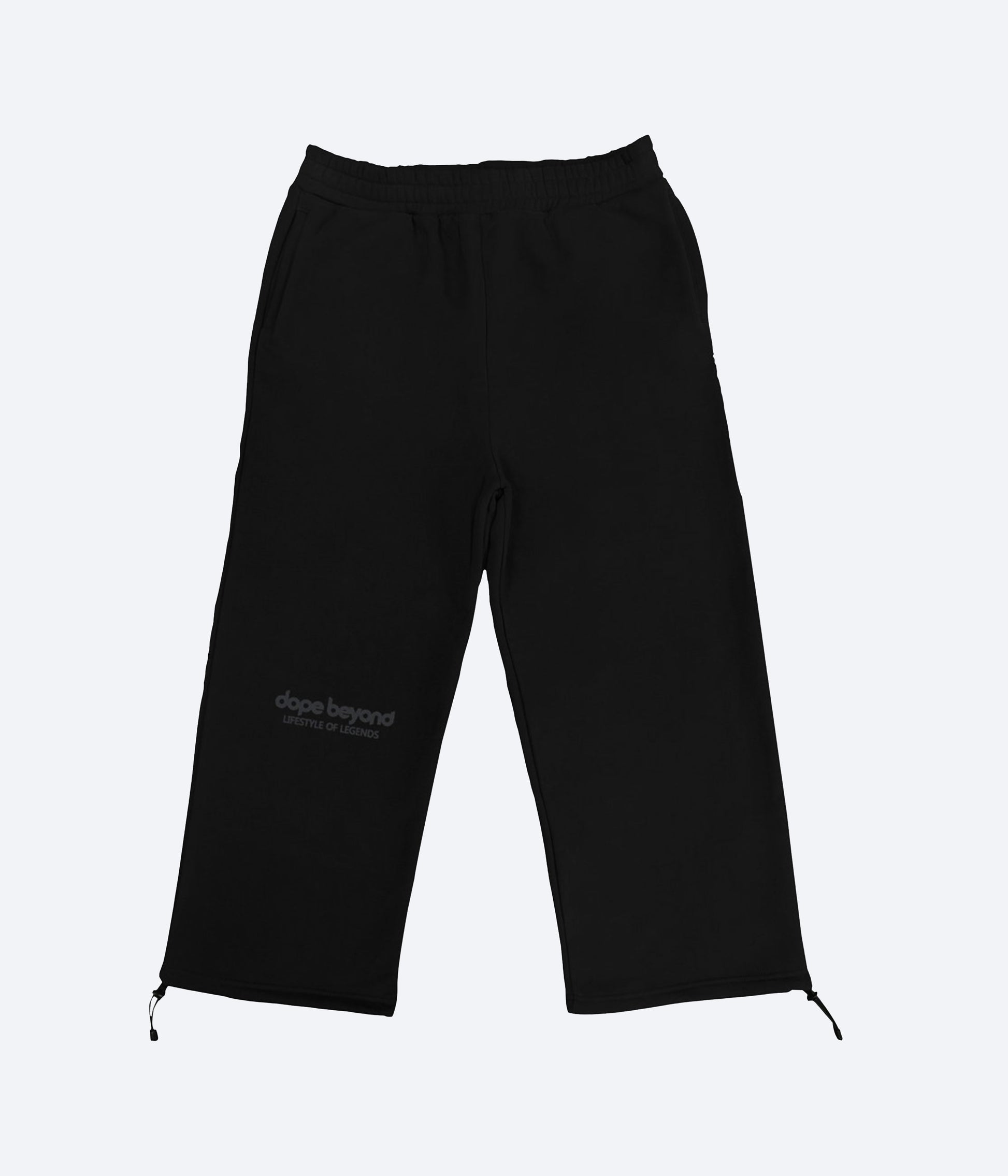 Lifestyle of Legends Pant- Black by dopebeyond relaxed fit black casual pants with adjustable drawstrings