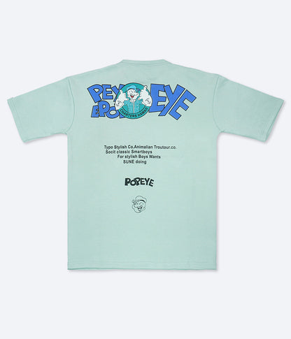 Popeye Graphic Tee – Pale Seafoam Green