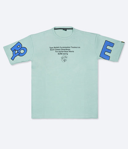 Popeye Graphic Tee – Pale Seafoam Green