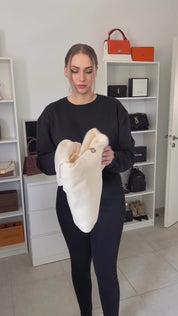 Beige Legends heavyweight joggers by Dope Beyond – try-on video on female model wearing the matching co-ord set