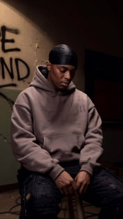 Grey 11:11 angel number hoodie by Dope Beyond – lifestyle video on male model