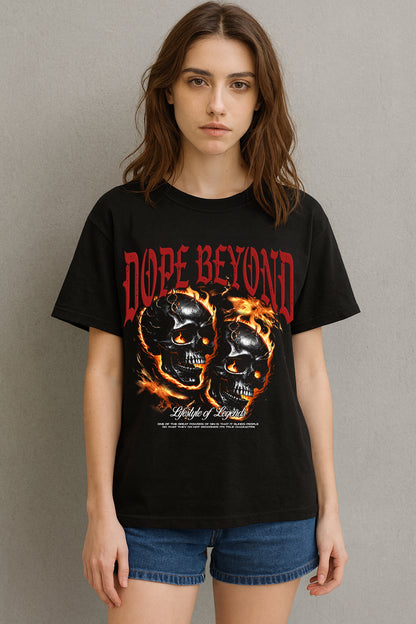 Skull Graphic Tee Black
